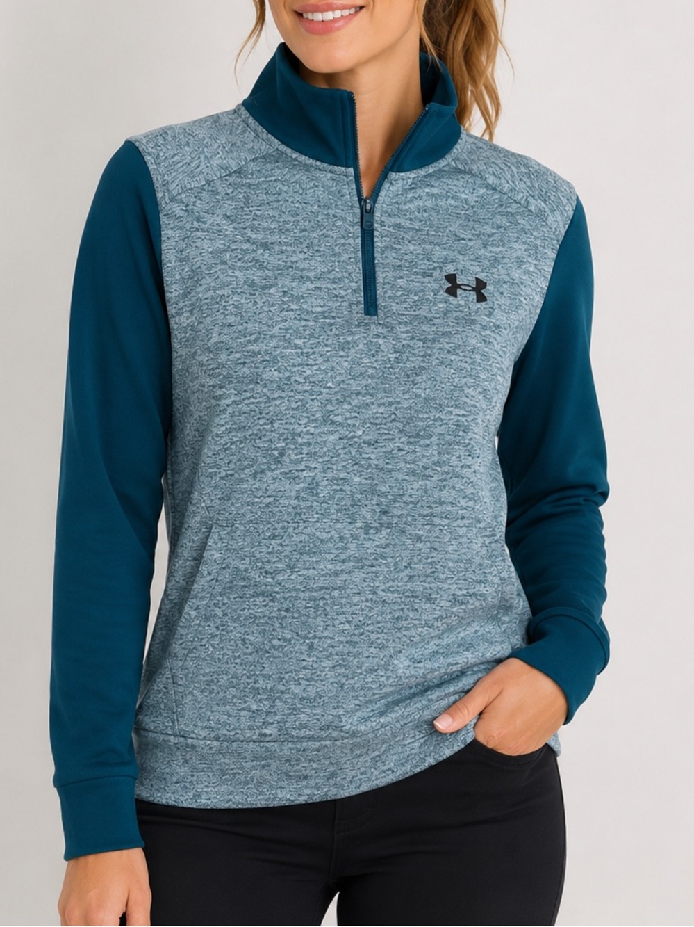 Under Armour Loose Fit Quarter Zip Sweatshirt Size Medium Woman’s